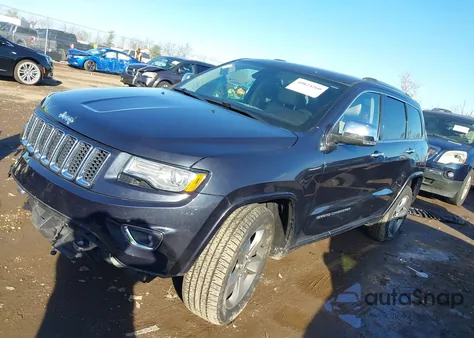 2014 Jeep Grand Cherokee Overland z USA, uszkodzony, nr VIN 1C4RJFCTXEC125249